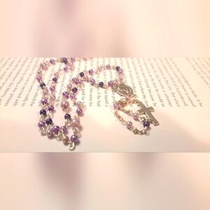Lilac Tones Handmade Rosary